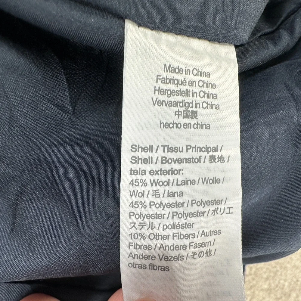 NWT J Crew Peacoat Jacket Womens 6‎ Navy Wool Blend Doubled Breasted Ladies - Picture 4 of 8